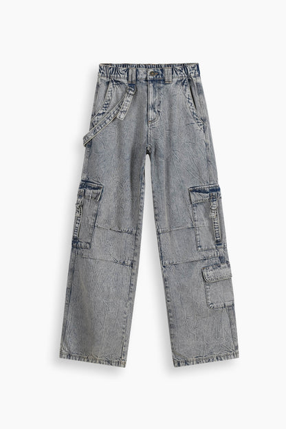 Baggy Fit Cargo Jeans Tinted