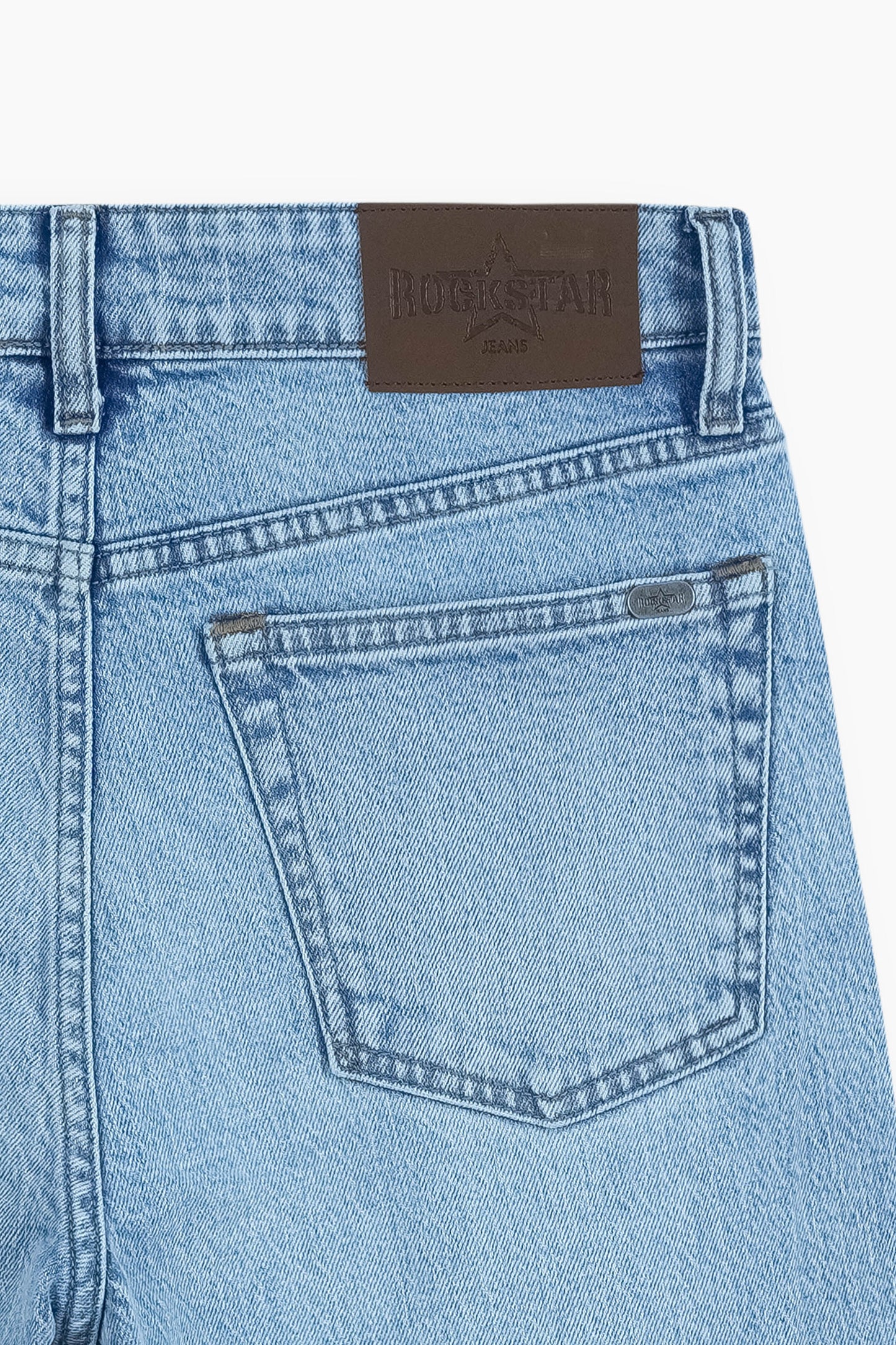 Loose Straight Fit Jeans Light Blue