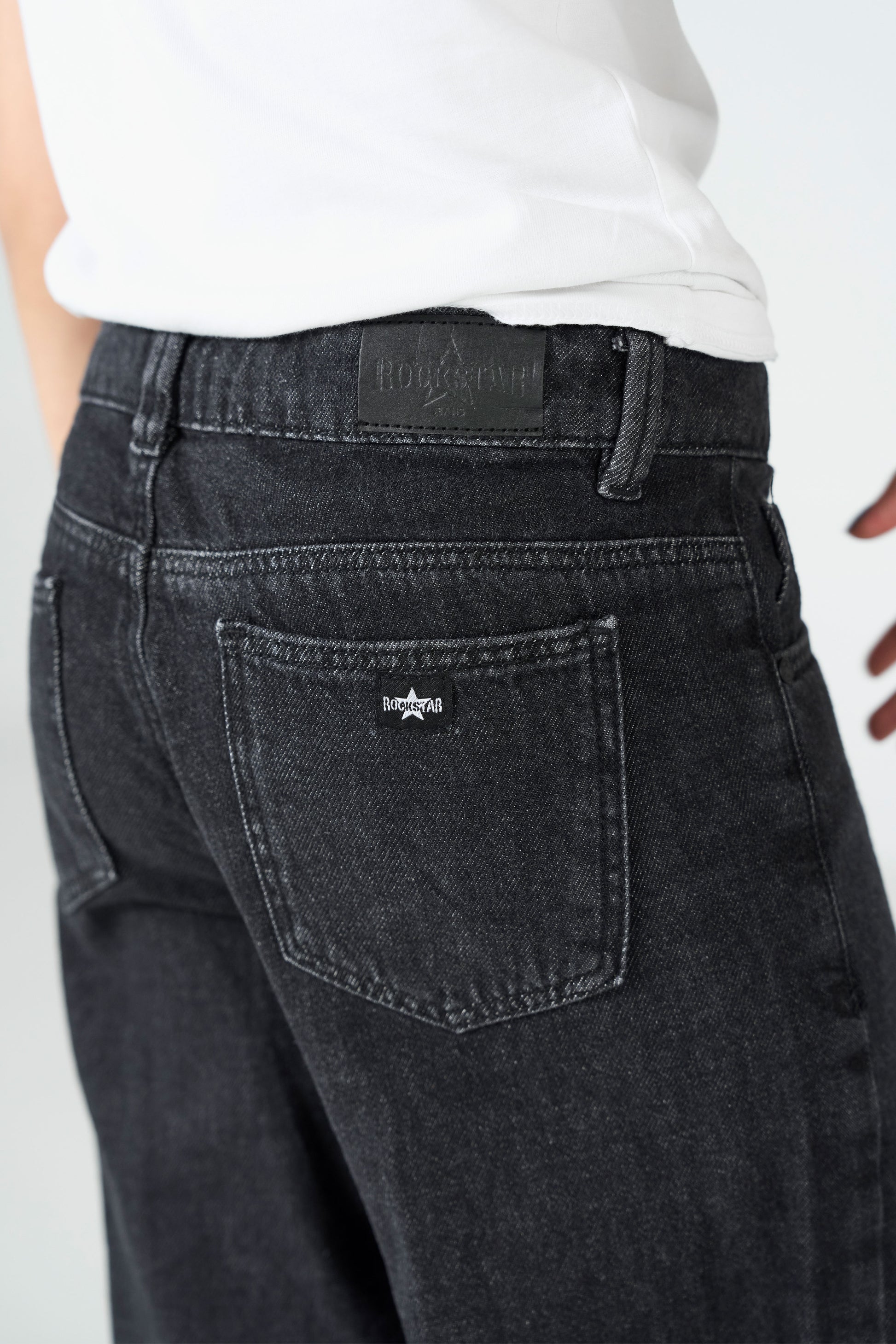 Shadow Vibe Wide Leg Jeans shop at rockstar jeans