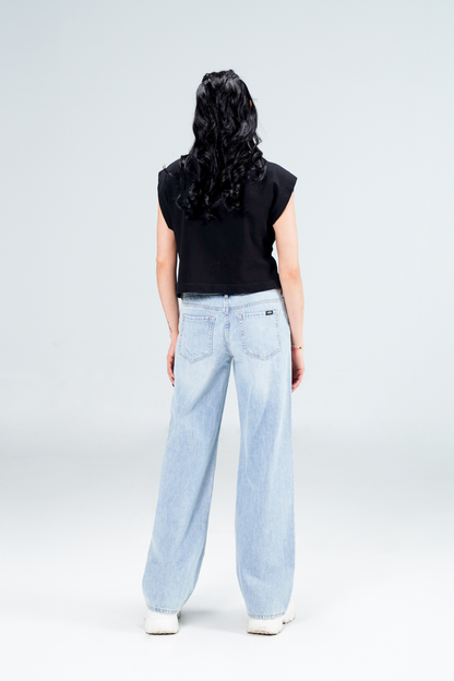 Baggy Wide Leg Light Blue shop at Rockstar Jeans