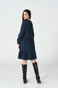 Limited Denim Dress Dark Wash