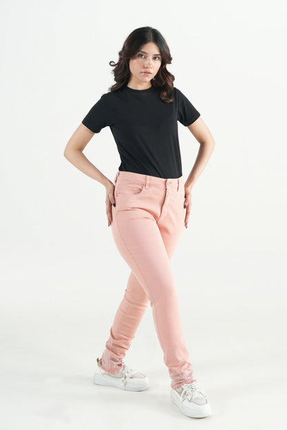 Crystal Hem Peach Pent