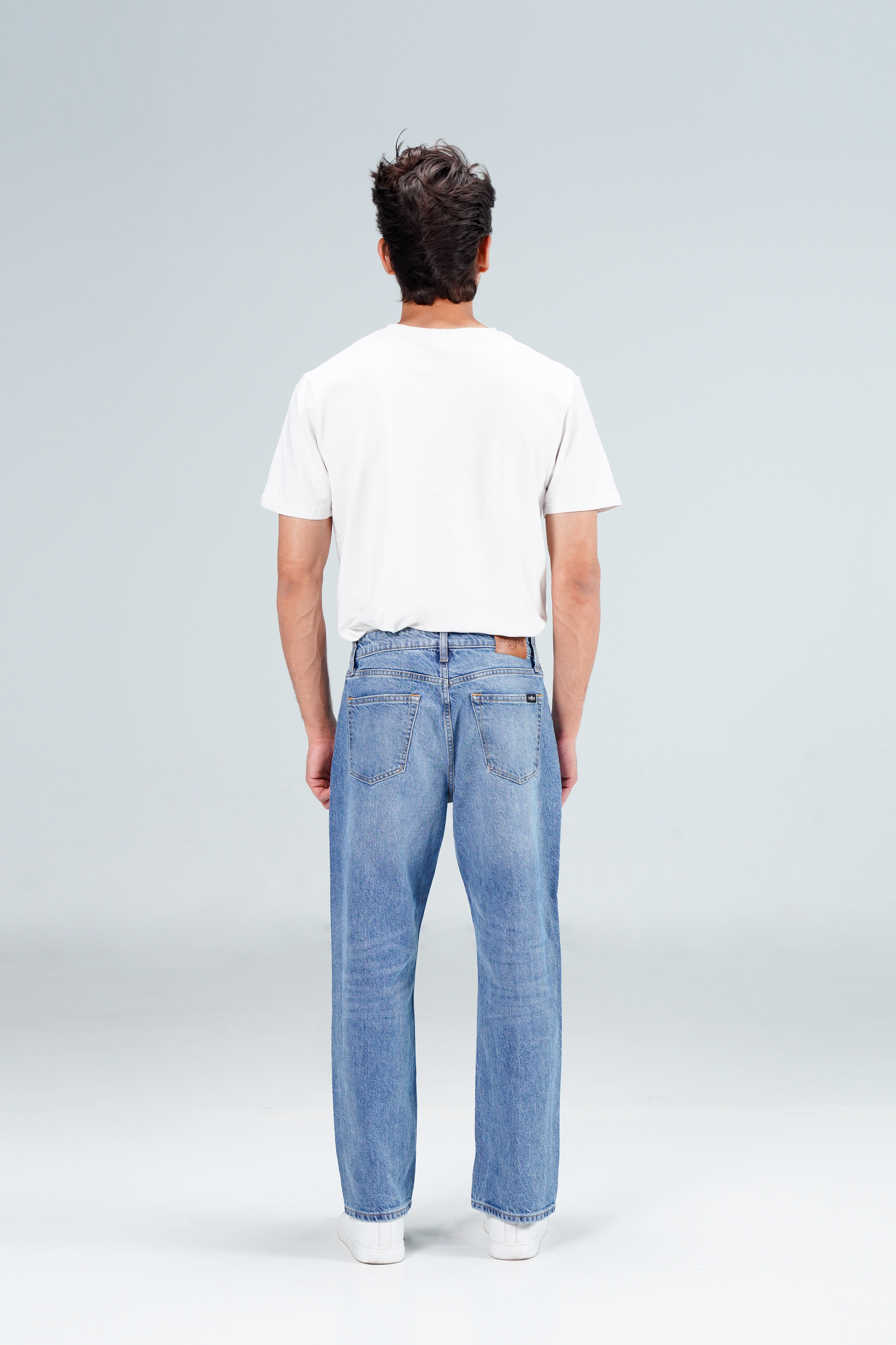 Loose Straight Fit Medium Blue shop at rockstar jeans
