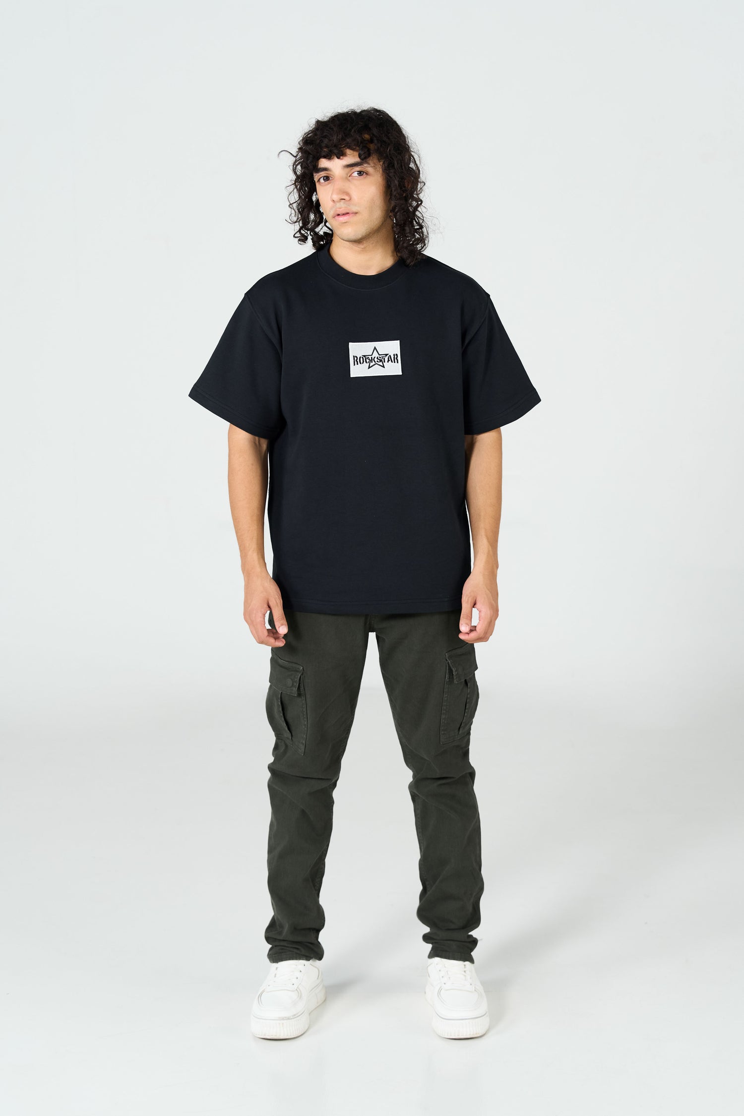 Oversized Black T-Shirt shop at Rockstar Jeans