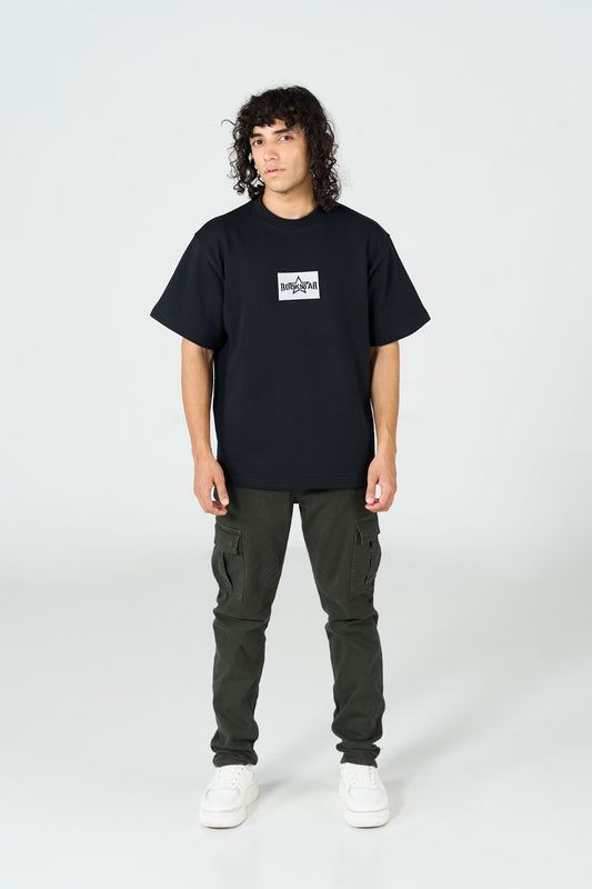 Oversized Black T-Shirt shop at Rockstar Jeans