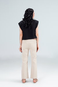 Beige Bootcut Pant