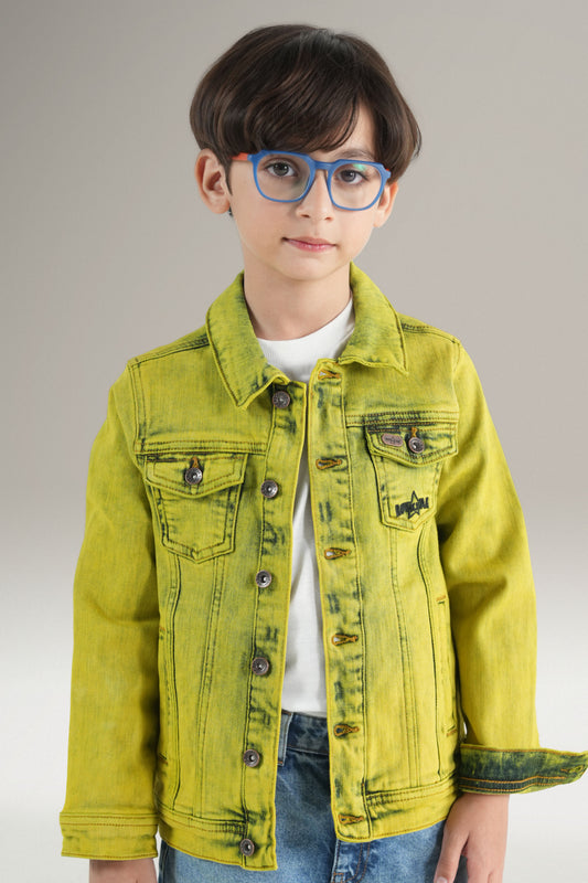 Yellow Bust Denim Jacket