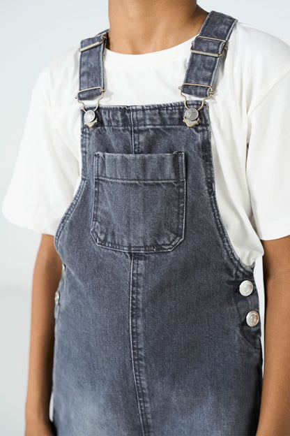 Grey Dungaree shop at Rockstar Jeans