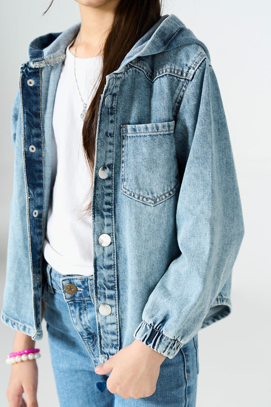 Classic Denim Hoodie shop at Rockstar Jeans