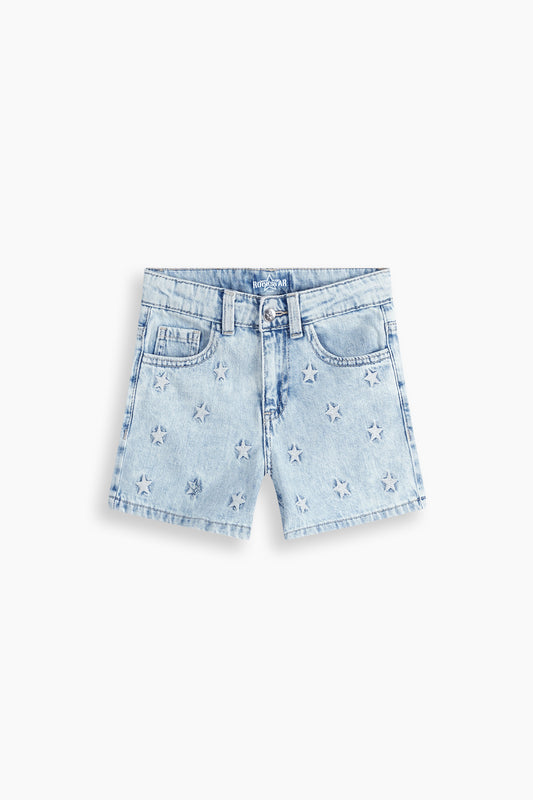 Star Embroidery Shorts