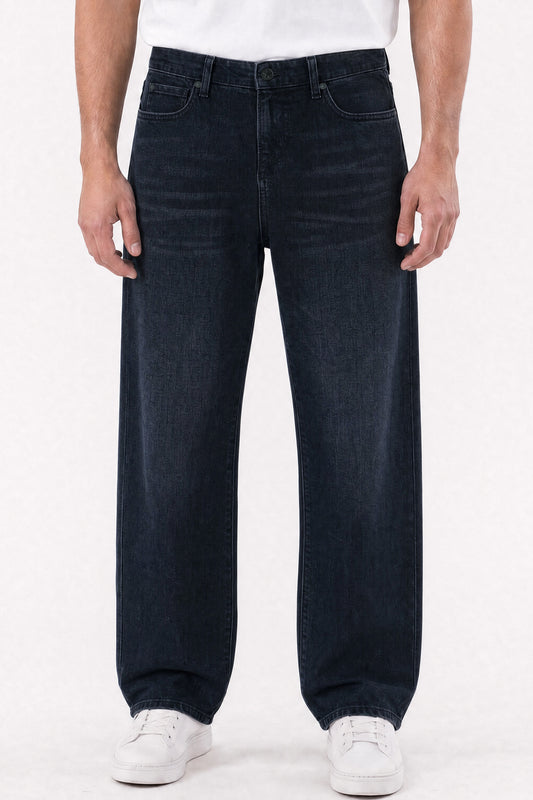 Loose Straight Fit Jeans Black