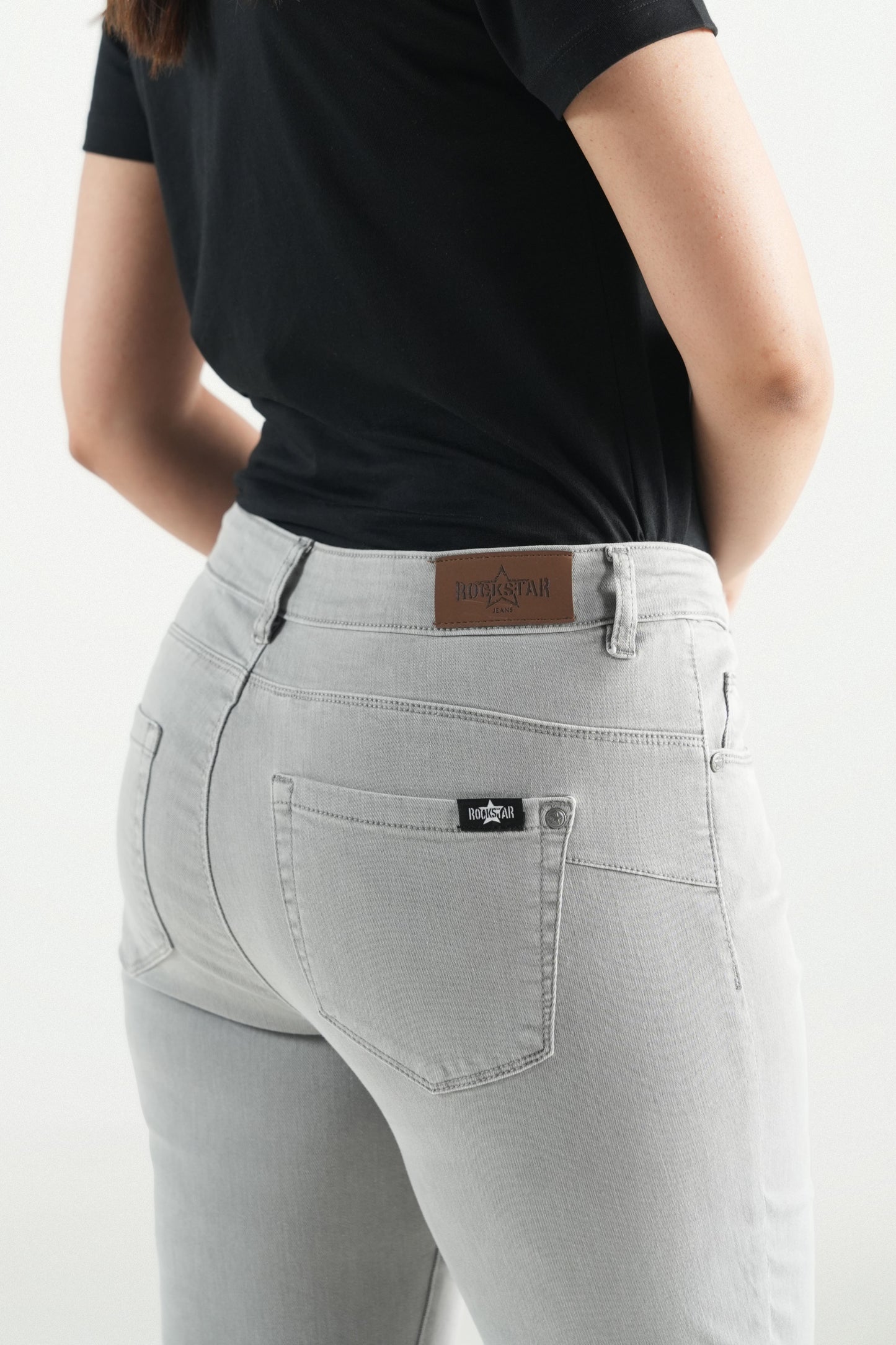 Crystal Hem Grey Pent