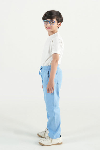Light blue Drawstring Trousers