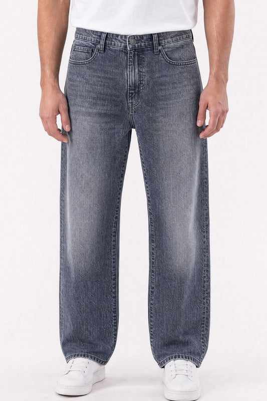 Loose Straight Fit Jeans Charcoal