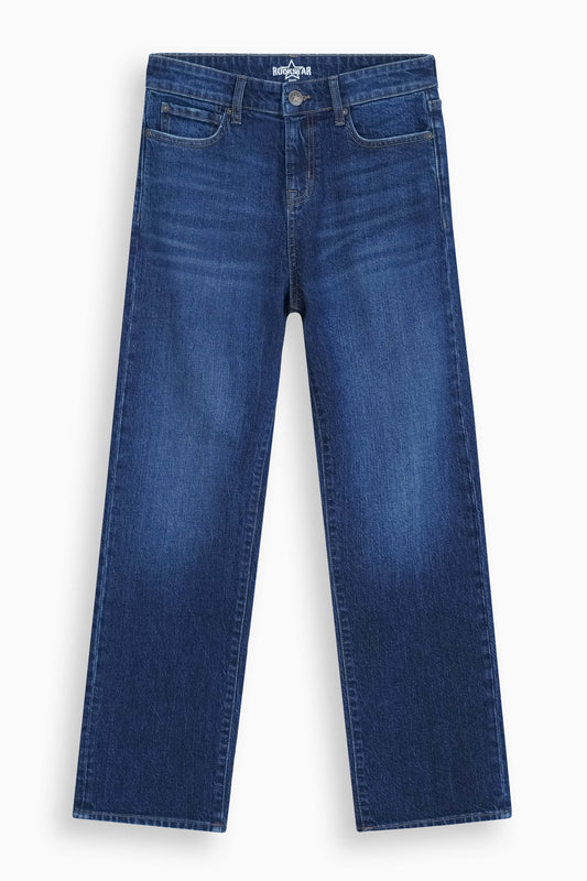 Loose Straight Fit Jeans Dark Blue