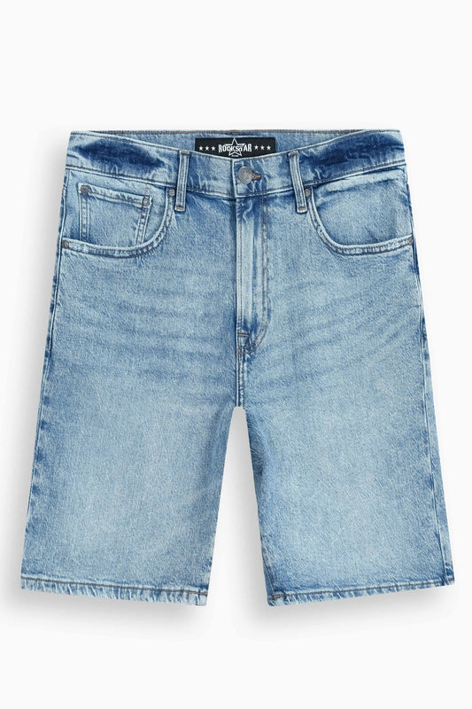 Baggy Fit Denim Shorts Light Blue