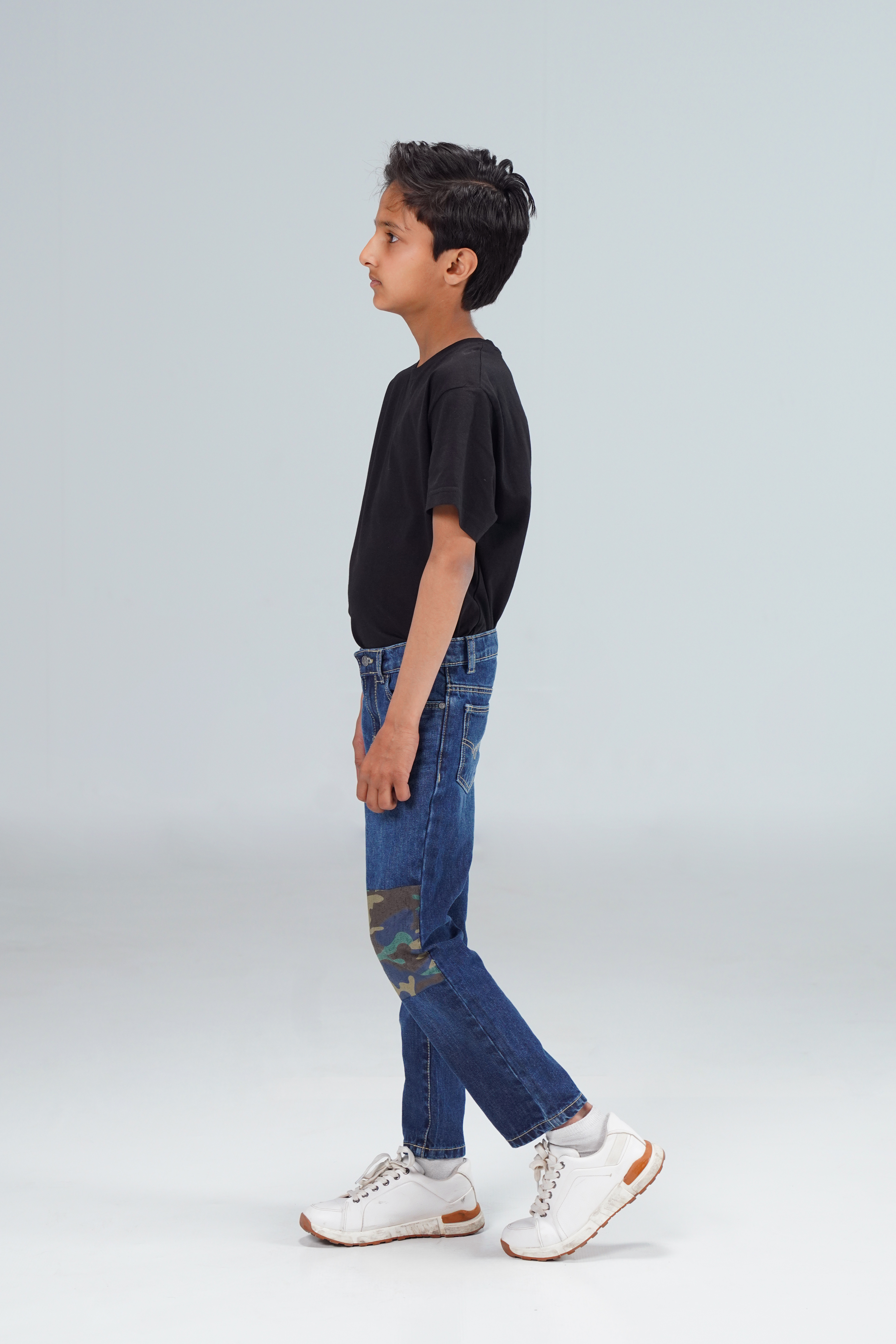 Straight Camokracky Jeans Medium blue