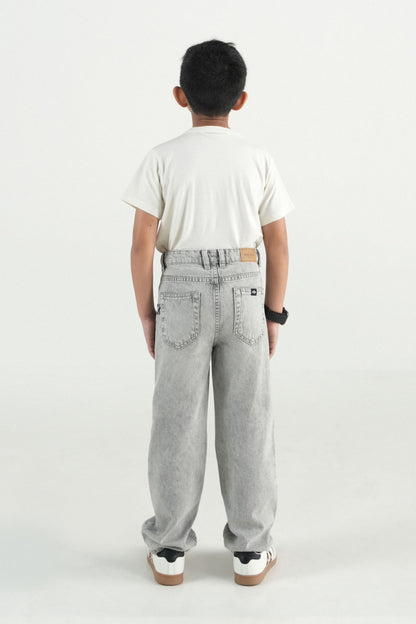 Light Grey Straight Jeans