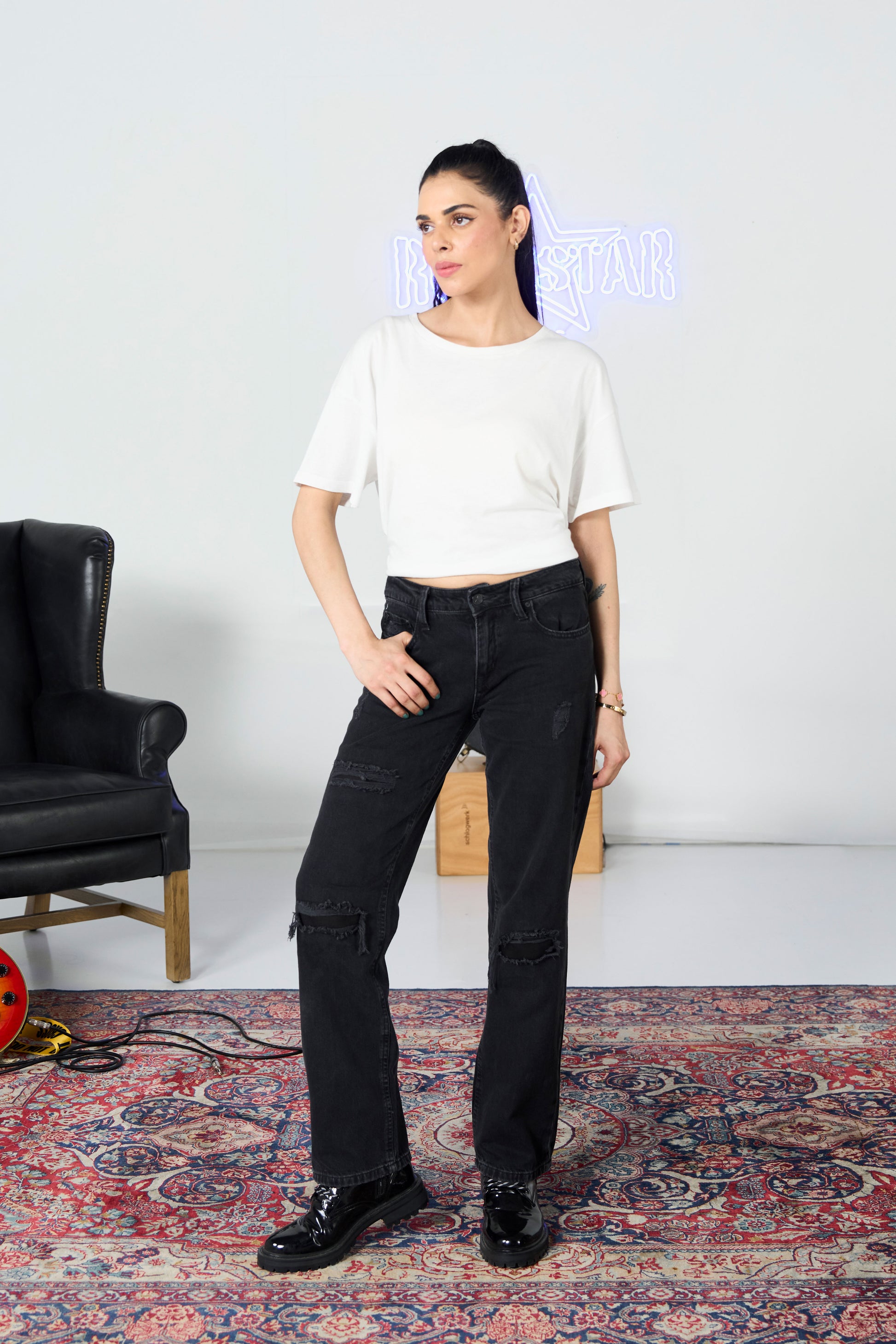 Baggy Ripped Repaired shop at Rockstar Jeans