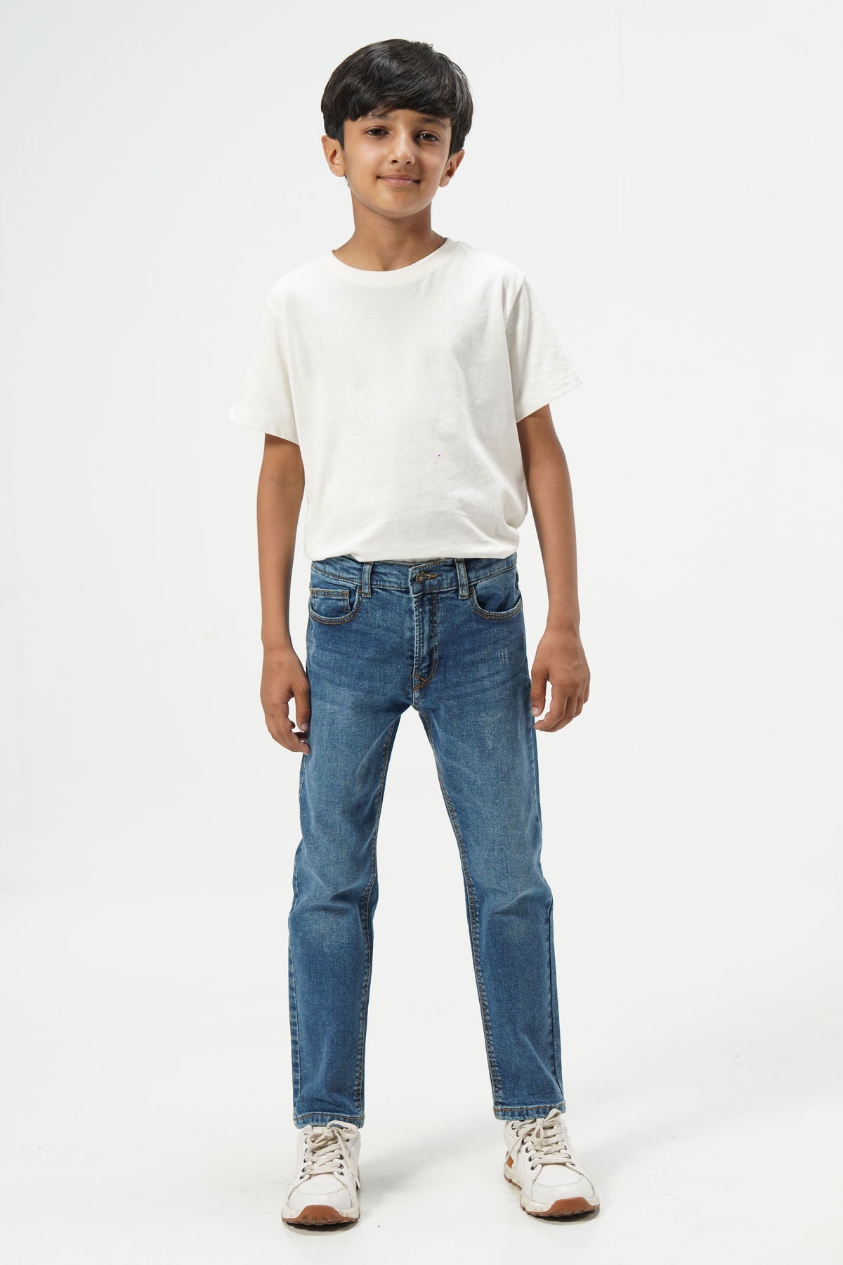 Rugged Indigo Straight Jeans