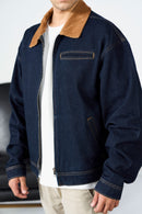 Dark Blue Bomber Jacket
