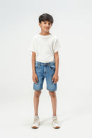 Ultra Light Blue Denim Shorts