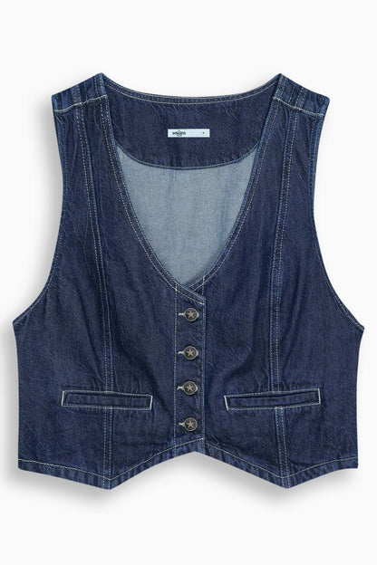 Limited Denim Vest Blue