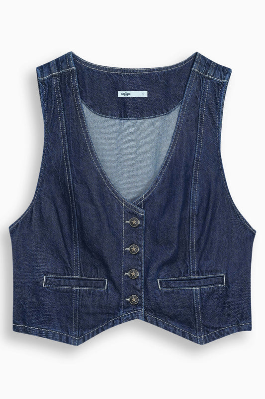 Limited Denim Vest Blue