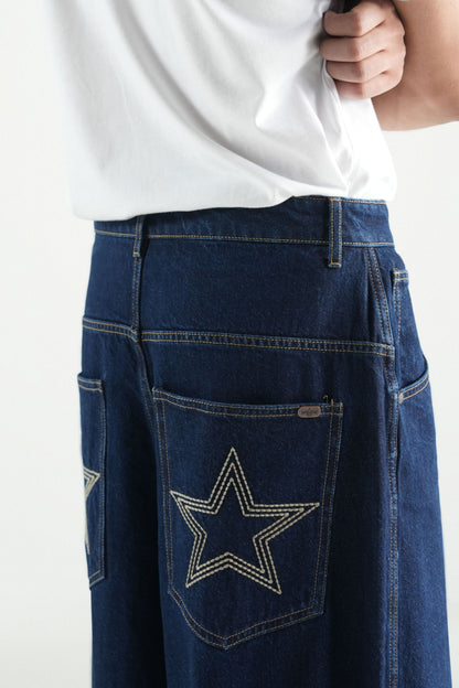 Super Baggy Jeans Dark Blue