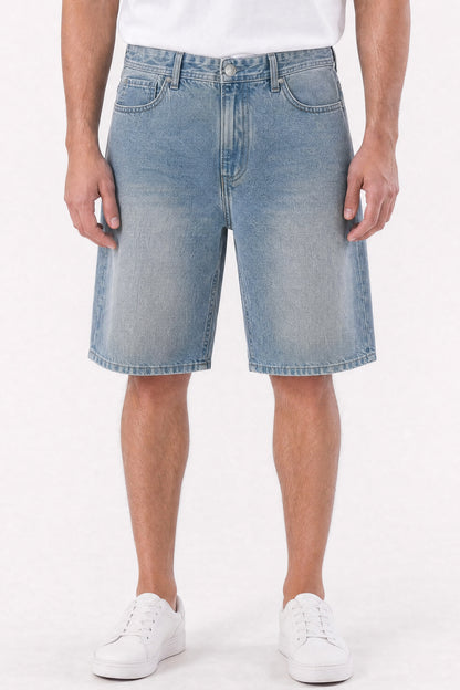 Baggy Denim Carpenter Shorts Tinted