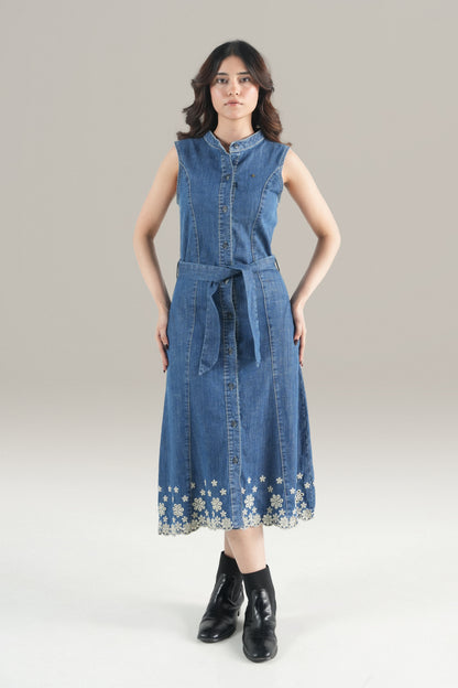 Indigo Bloom Dress