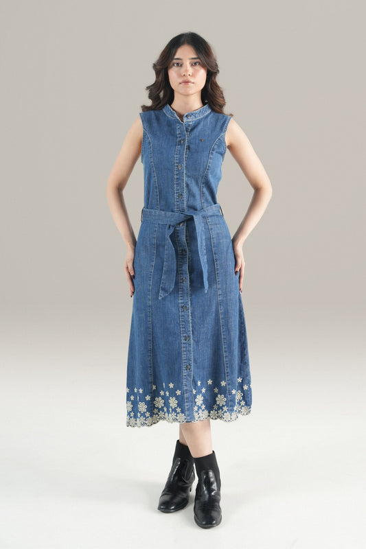 Indigo Bloom Dress