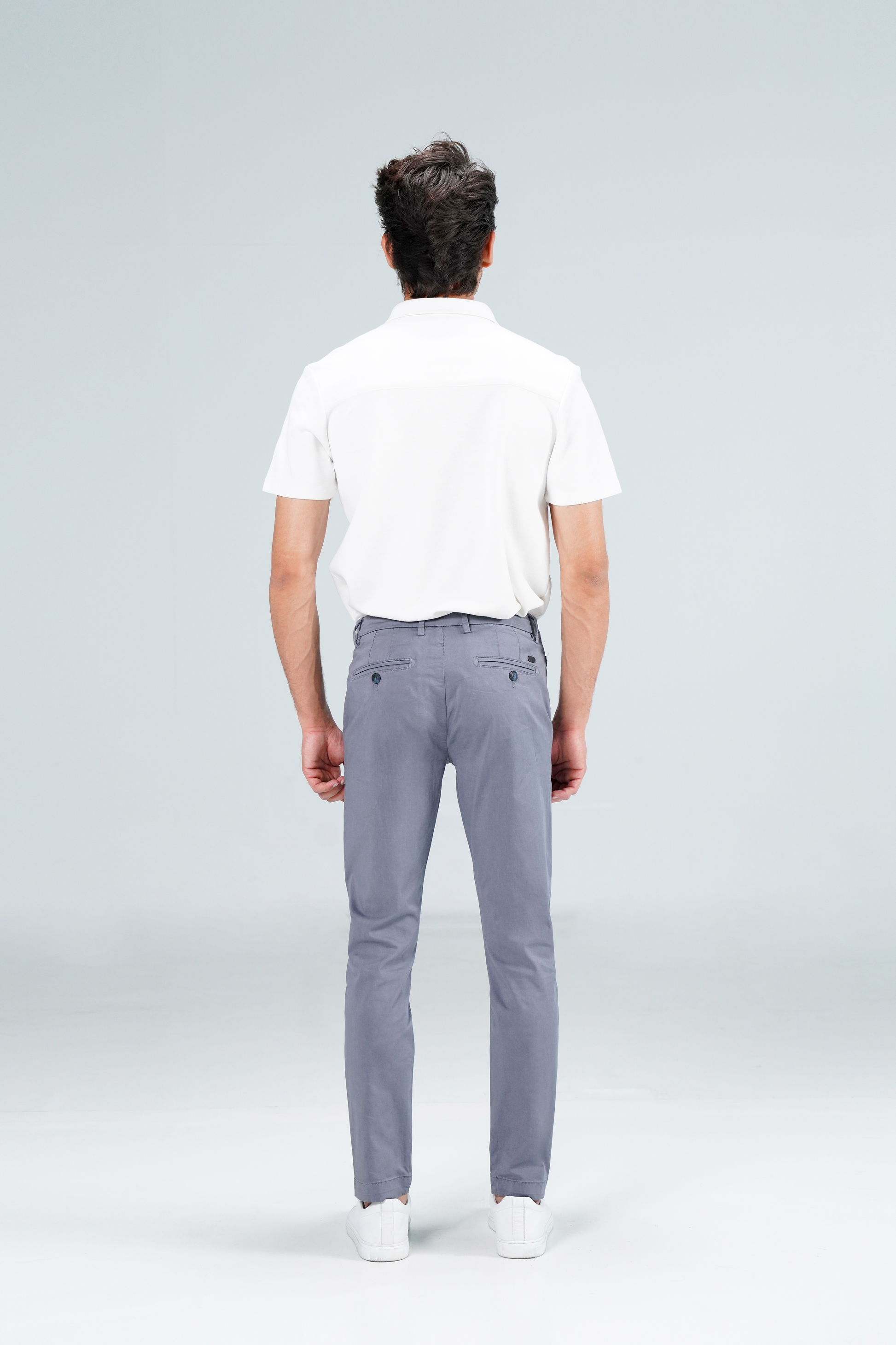 Cropped Leg Chino Grey shop at Rockstar Jeans