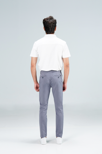 Cropped Leg Chino Grey shop at Rockstar Jeans