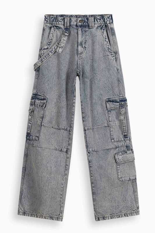 Baggy Fit Cargo Jeans Tinted