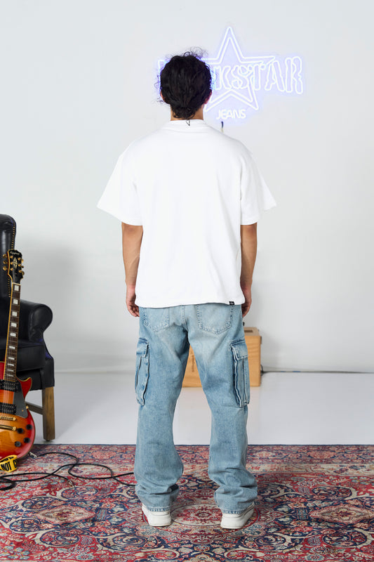 Bleach Wash Vintage Cargo shop at Rockstar Jeans