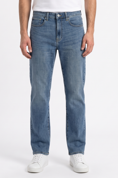 Authentic Straight Fit Jeans Medium Blue