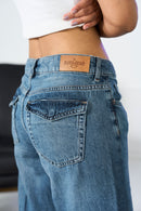Wide Leg Flapper Pocket