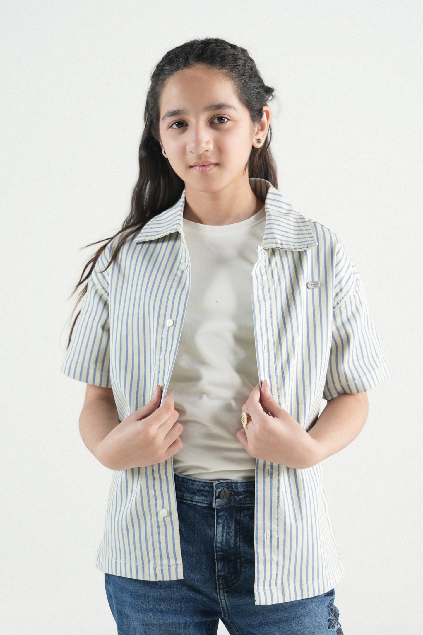 Button Down Summer Stripe Shirt – Off White