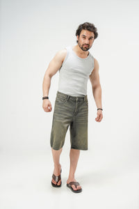 Brown Tinted Denim Jorts