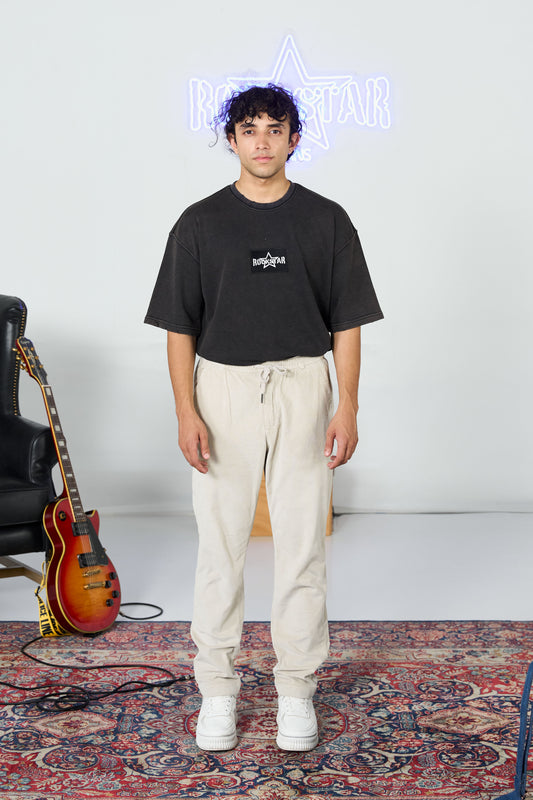 Beige Corduroy  Pant shop at Rockstar Jeans