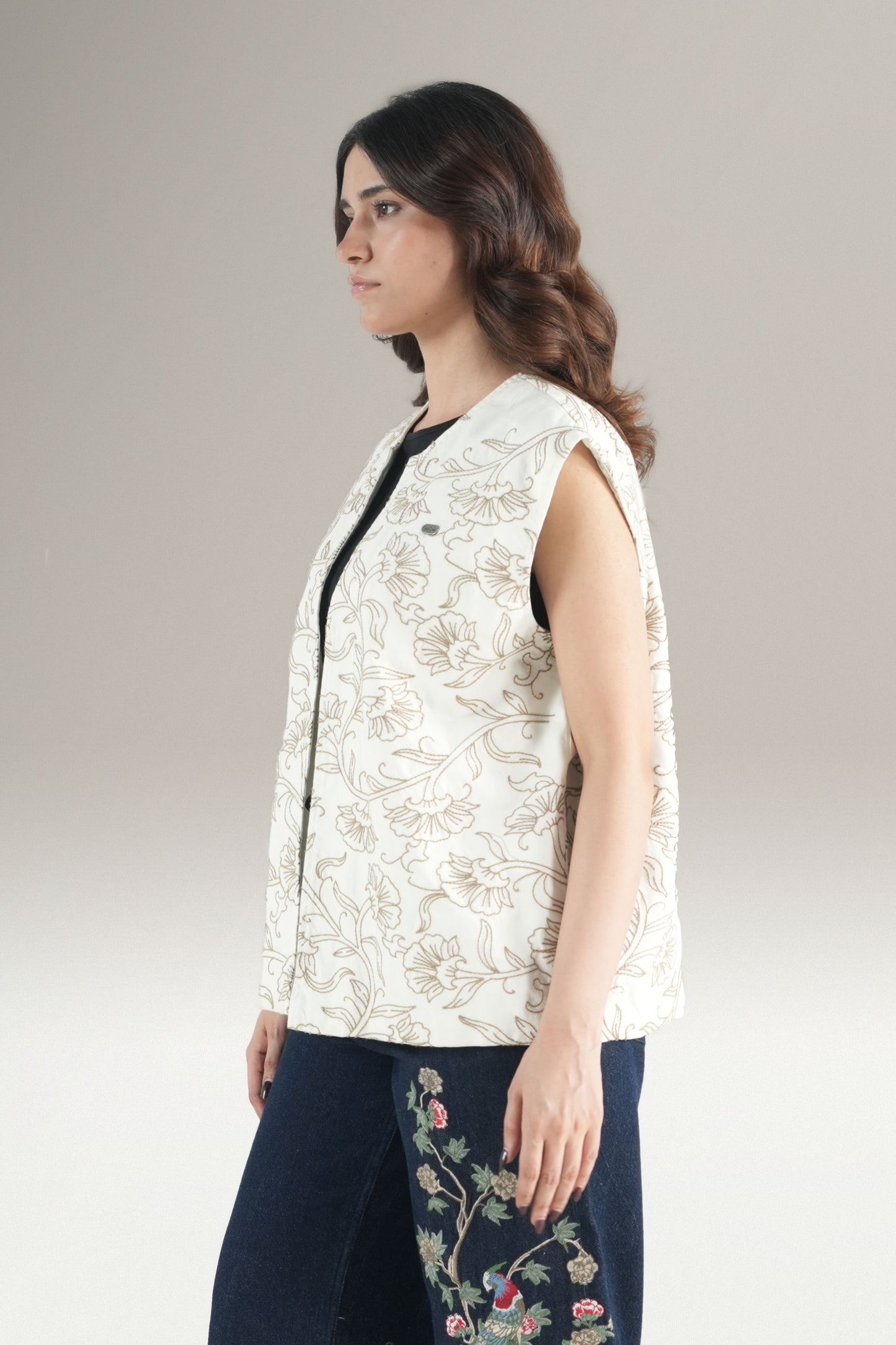 Royal Floral Vest