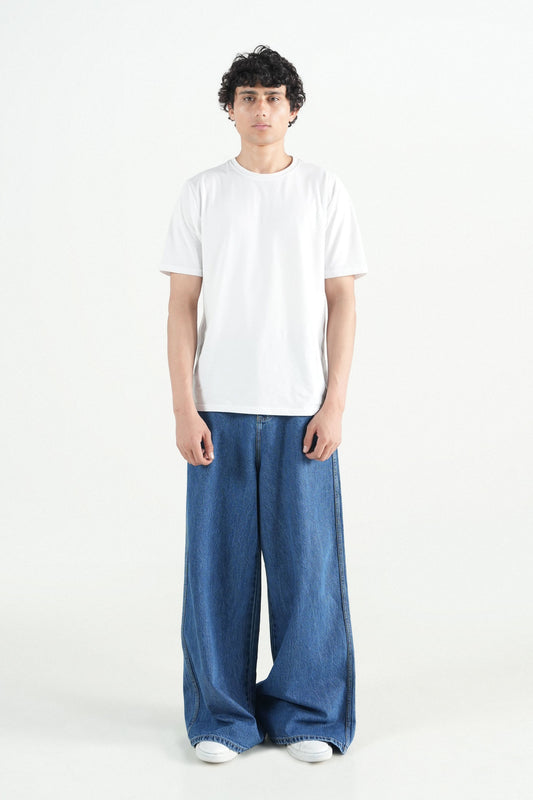 Super Baggy Jeans Mid Blue