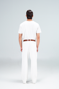 Easy White Classic Pants