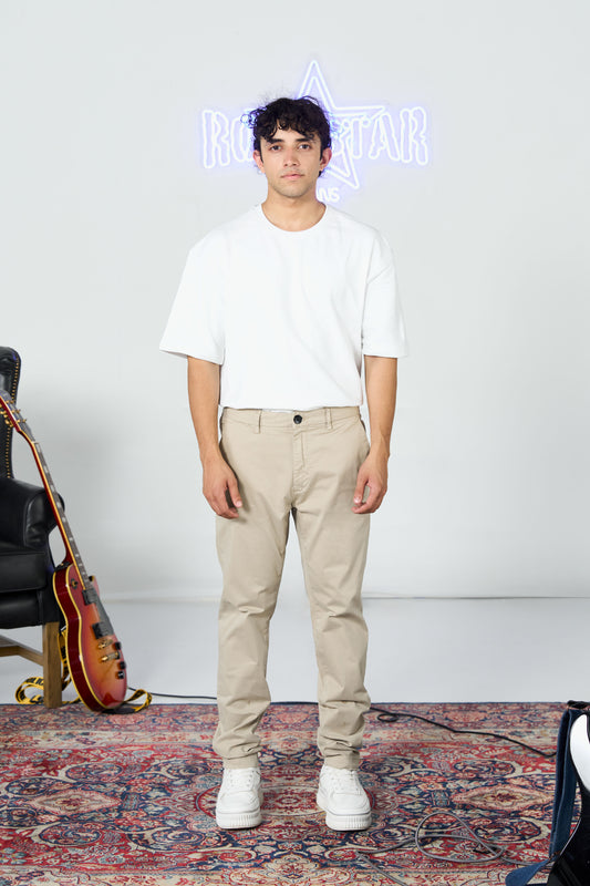 Slim Khaki Chinos shop at Rockstar Jeans