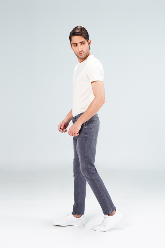 Grey Slim Fit Jeans shop at rockstar jeans