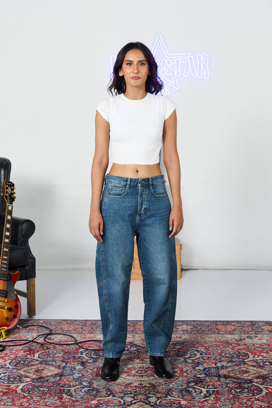 Stone Washed Barrel Fit