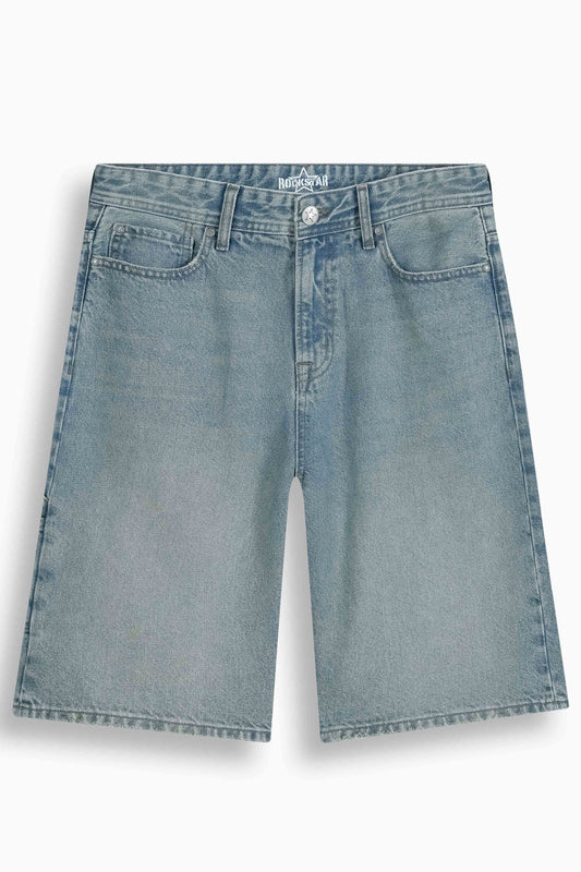 Baggy Denim Carpenter Shorts Tinted
