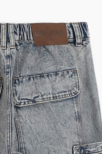 Baggy Fit Cargo Jeans Tinted