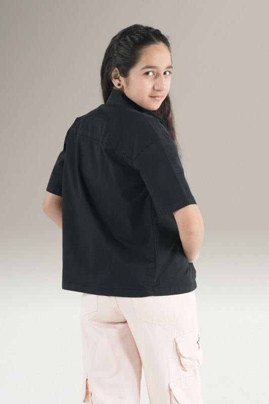 Black Iron Clasp Shirt